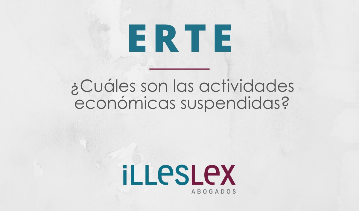 ERTE - ¿Cuáles son las actividades económicas suspendidas?...